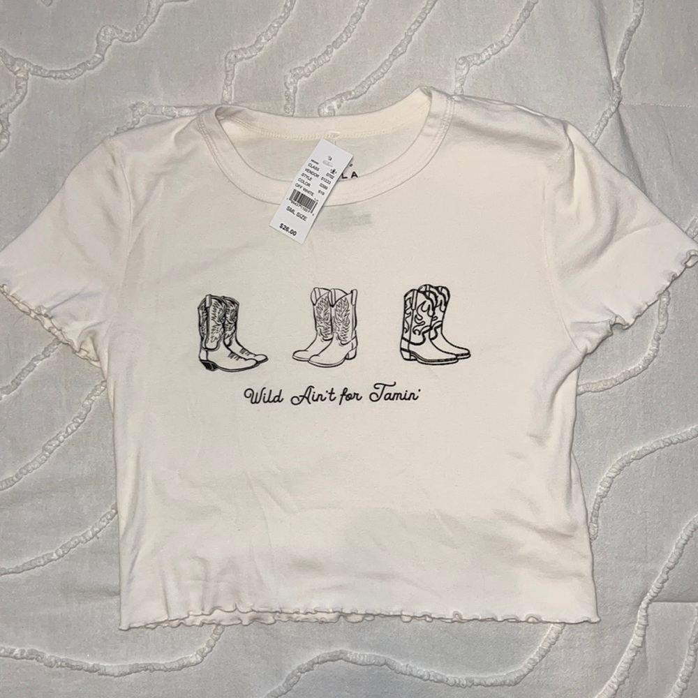 NWT “Wild Ain’t for Tamin’” Pascsun Baby Tee